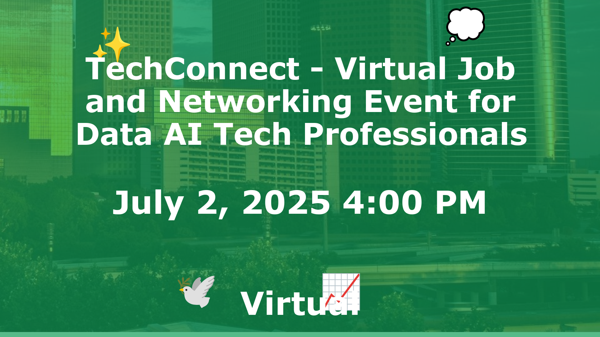 TechConnect - Virtual Job and Networking Event for Data AI Tech Professionals event image